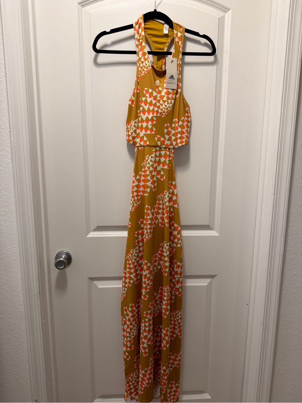 Adidas x FARM Rio Farm Dress Maxi Cutout Dress XL NWT